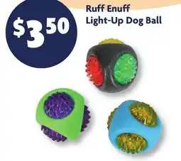 Family Dollar Ruff Enuff Light-Up Dog Ball offer