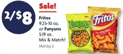 Family Dollar Fritos 9.25-10 oz. or Funyuns 5.19 oz offer