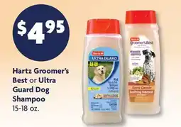 Family Dollar Hartz Groomer's Best or Ultra Guard Dog Shampoo offer