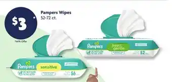 Family Dollar Pampers Wipes offer