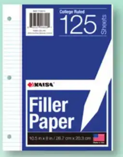 Family Dollar Filler Paper Wide or College Ruled offer