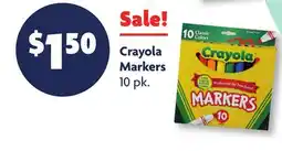Family Dollar Crayola Markers offer