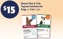 Family Dollar Elanco Flea & Tick Topical Solution for Dogs or Cats offer