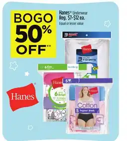 Dollar General Hanes Underwear offer