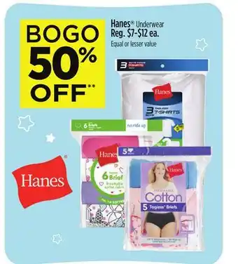 Dollar General Hanes Underwear offer