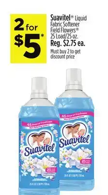 Dollar General Suavitel Liquid Fabric Softener Field Flowers offer
