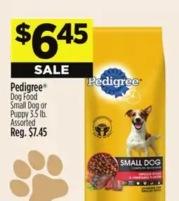 Dollar General Pedigree Dog Food Small Dog or Puppy offer