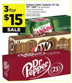 Dollar General Dr Pepper , Sunkist , Canada Dry , RC Cola, 7UP or A & W offer