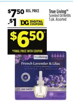 Dollar General True LivingTM Scented Oil Refi lls offer