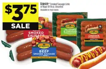 Dollar General Eckrich Smoked Sausage Links or Rope offer