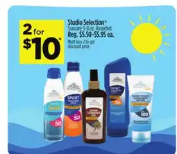 Dollar General Studio Selection Suncare offer