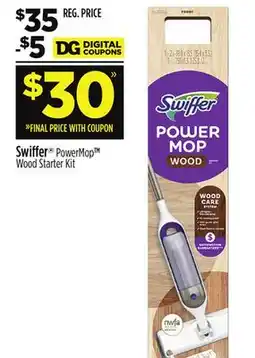Dollar General Swiffer PowerMop Wood Starter Kit offer