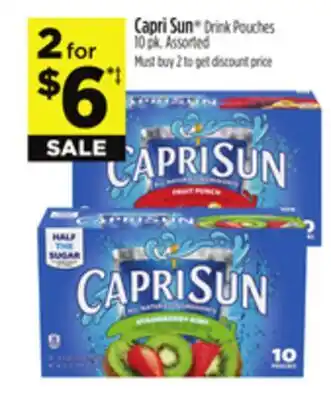 Dollar General Capri Sun Drink Pouches offer