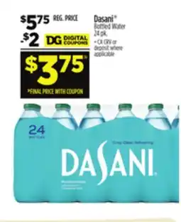 Dollar General Dasani Bottled Water offer