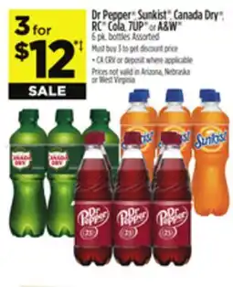 Dollar General Dr Pepper , Sunkist , Canada Dry , RC Cola, 7UP or A & W offer