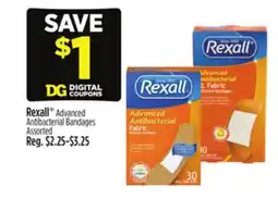Dollar General Rexall Advanced Antibacterial Bandages offer