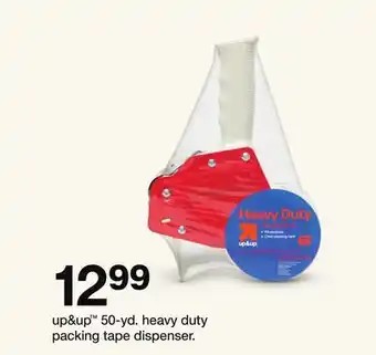 Target up & up 50-yd. heavy duty packing tape dispenser offer