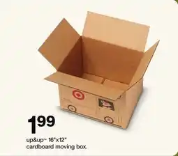 Target up&up 16 x12 cardboard moving box offer