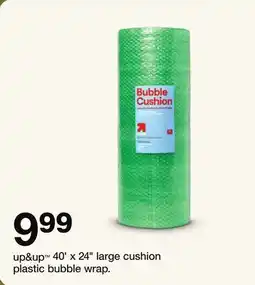 Target up&up 40' x 24 large cushion plastic bubble wrap offer