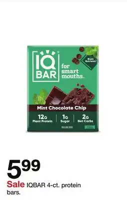 Target IQBAR 4-ct. protein bars offer