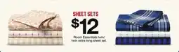 Target Room Essentials twin/twin extra long sheet set offer