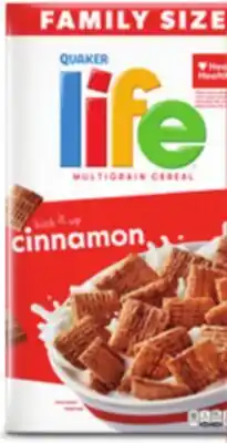 Target Quaker family size cereal offer