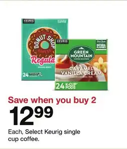 Target Select Keurig single cup coffee offer