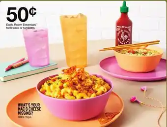 Target Room Essentials tableware or tumblers offer