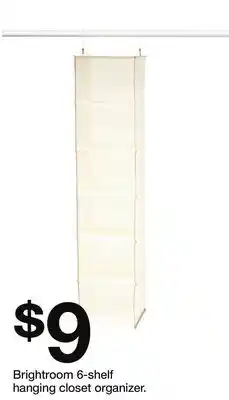 Target Brightroom 6-shelf hanging closet organizer offer