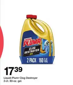 Target Liquid-Plumr Clog Destroyer 2-ct. 80-oz. gel offer