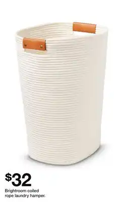 Target Brightroom coiled rope laundry hamper offer