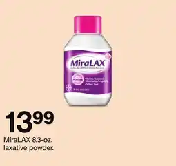 Target MiraLAX 8.3-oz. laxative powder offer