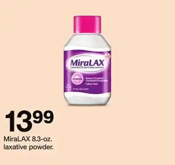 Target MiraLAX 8.3-oz. laxative powder offer