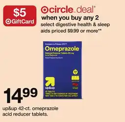 Target up & up 42-ct. select digestive health & sleep aids offer