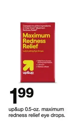 Target up & up maximum redness relief eye drops offer