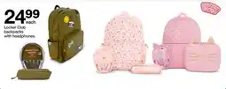 Target Locker Club backpacks with headphones offer