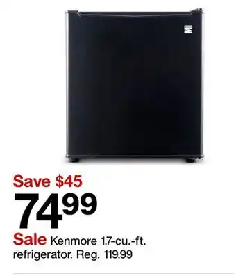 Target Kenmore 1.7-cu.-ft. refrigerator offer