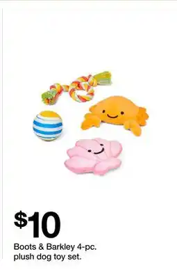 Target Boots & Barkley 4-pc. plush dog toy set offer