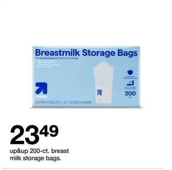 Target up&up 200-ct. breast milk storage bags offer