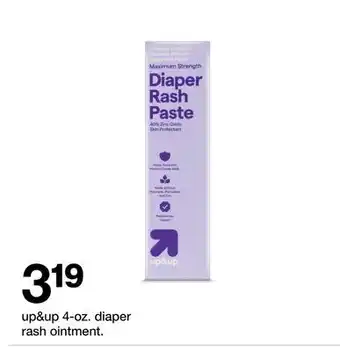 Target up & up 4-oz. diaper rash ointment offer