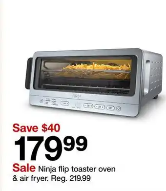 Target Ninja flip toaster oven & air fryer offer