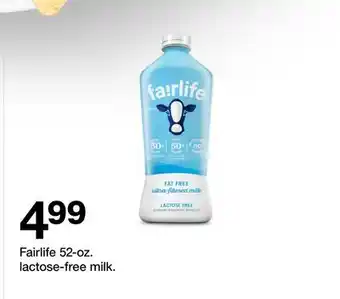 Target Fairlife 52-oz. lactose-free milk offer