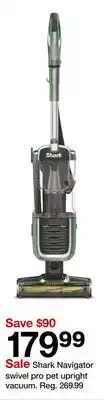 Target Shark Navigator swivel pro pet upright vacuum offer