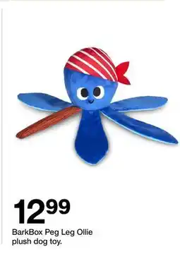 Target BarkBox Peg Leg Ollie plush toy offer