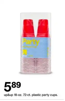 Target up&up 18-oz. 72-ct. plastic party cups offer