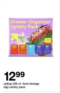 Target up&up 355-ct. food storage bag variety pack offer