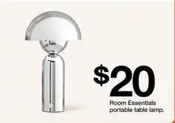 Target Room Essentials portable table lamp offer