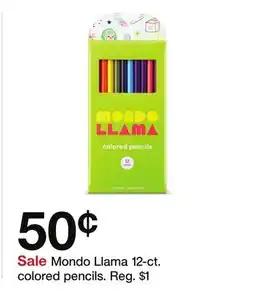 Target Mondo Llama 12-ct. colored pencils offer