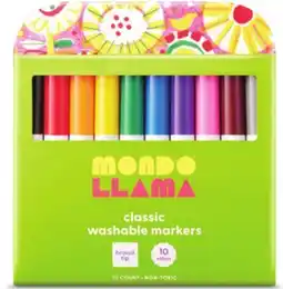 Target Mondo Llama 10-ct. fine broad-tip markers offer