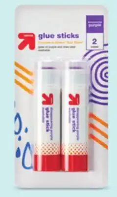 Target up&up 2-ct. purple glue sticks offer